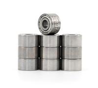 XiKe 10 Pezzi 603ZZ Cuscinetti a Sfera 3x9x5mm Doppia Guarnizione Metallica, Acciaio Cromato, Pre-Lubrificati, 603-2Z Cuscinetti radiali rigidi a sfere in miniatura