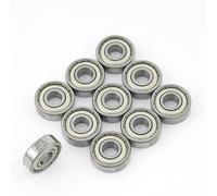 XiKe 10 Pezzi 607ZZ Cuscinetti a Sfera 7x19x6mm Doppia Guarnizione Metallica, Acciaio Cromato, Pre-Lubrificati, 607-2Z Cuscinetti radiali rigidi a sfere in miniatura