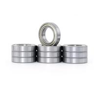 XiKe 10 Pezzi 608ZZ Cuscinetti a Sfera 8x22x7mm Doppia Guarnizione Metallica, Acciaio Cromato, Pre-Lubrificati, 608-2Z Cuscinetti radiali rigidi a sfere in miniatura