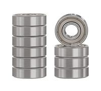 XiKe 10 Pezzi 694ZZ Cuscinetti a Sfera 4x11x4mm Doppia Guarnizione Metallica, Acciaio Cromato, Pre-Lubrificati, 694-2Z Cuscinetti a sfera a gola profonda in miniatura