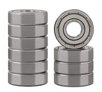 XiKe 10 pezzi Cuscinetti a sfera 6001ZZ 12x28x8mm - Acciaio 100Cr6