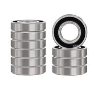 XiKe 10 pezzi Cuscinetti a sfera 6902-2RS 15x28x7mm - Acciaio 100Cr6 | Ideale per elettrodomestici, CA/CC, riduttori, pulegge, generatori, pompe, compressori, macchinari agricoli e giardino