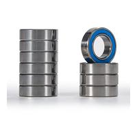 XiKe 10 pezzi MR137-2RS Miniatur Cuscinetti a sfere 7x13x4mm, Pre-lubrificati, Acciaio cromato, Doppia Guarnizione in Gomma, MR137RS Cuscinetti radiali rigidi a sfere sigillati