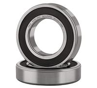 XiKe 2 Pezzi 6006-2RS Cuscinetti a sfera 30x55x13mm Acciaio cromato e Pre-lubrificati, 6006RS Cuscinetto a sfere a gola profonda con guarnizione.