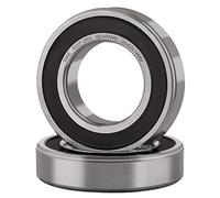 XiKe 2 Pezzi 6007-2RS Cuscinetti a sfera 35x62x14mm Acciaio cromato e Pre-lubrificati, 6007RS Cuscinetto a sfere a gola profonda con guarnizione.