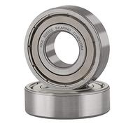 XiKe 2 Pezzi 6203ZZ Cuscinetti a sfera a doppia tenuta 17x40x12mm Acciaio al cromo e Pre-lubrificati, 6203-2Z Cuscinetto a sfere a gola profonda.