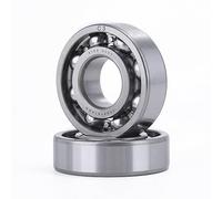 XiKe 2 pezzi 6204 C3 Cuscinetti a sfera 20x47x14mm Tipo Aperto e Acciaio al Cromo, Adatti per DIY, Moto, ATV, Cambio, Motore, CNC, Agricoltura, Ingegneria, Macchinari da Giardinaggio.