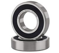 XiKe 2 Pezzi 6207-2RS Cuscinetti a sfere sigillati 35x72x17mm Acciaio cromato e Doppio sigillo in gomma, Pre-lubrificati, 6207RS Cuscinetto a sfere a gola profonda