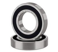 XiKe 2 Pezzi 6208-2RS Cuscinetti a sfere sigillati 40x80x18mm Acciaio cromato e Doppio sigillo in gomma, Pre-lubrificati, 6208RS Cuscinetto a sfere a gola profonda