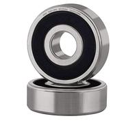 XiKe 2 Pezzi 6301-2RS Cuscinetti a sfera 12x37x12mm Acciaio cromato e Doppio sigillo in gomma, Pre-lubrificati, 6301RS Cuscinetto a sfere a gola profonda.