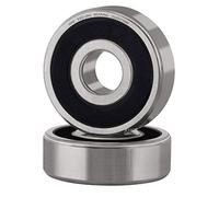 XiKe 2 Pezzi 6302-2RS Cuscinetti a sfera 15x42x13mm Acciaio cromato e Doppio sigillo in gomma, Pre-lubrificati, 6302RS Cuscinetto a sfere a gola profonda.