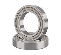 XiKe 2 Pezzi 6805ZZ Cuscinetti a sfere 25x37x7mm Acciaio al cromo e Guarnizione Metallica, Pre-lubrificato, 6805-2Z Cuscinetti a sfere a gola profonda
