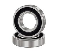 XiKe 2 Pezzi 6901-2RS Cuscinetto a sfera 12x24x6mm Acciaio cromato e Pre-lubrificato6901RS Cuscinetto a sfera con doppia guarnizione in gomma.