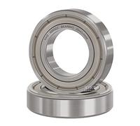 XiKe 2 pz 6905ZZ Cuscinetti a sfere 25x42x9mm Acciaio al cromo e Guarnizione Metallica, Pre-lubrificato, 6905-2Z Cuscinetti a sfere a gola profonda