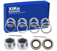 XiKe 2 set adatto per kit di cuscinetti per mozzo ruota da 1-1/16 ", L44649/L44610 e 12192TB guarnizione OD 1,980", copertura antipolvere e coppiglia, rotativo silenzioso ad alta velocità e durevole.