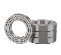 XiKe 4 pezzi 6008ZZ Cuscinetto a sfera a doppia tenuta 40x68x15mm Acciaio cromato e Pre-lubrificati, 6008-2Z Cuscinetti a sfere a gola profonda.