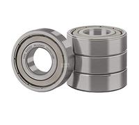XiKe 4 Pezzi 6202ZZ Cuscinetto a sfera a doppia tenuta 15x35x11mm Acciaio cromato e Pre-lubrificati, 6202-2Z Cuscinetti a sfere a gola profonda