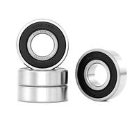 XiKe 4 Pezzi 6204-2RS Cuscinetti a sfere sigillati 20x47x14mm Pre-lubrificati e Acciaio cromato, Doppia Guarnizione in Gomma, 6204RS Cuscinetto a sfera a gola profonda