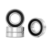 XiKe 4 Pezzi 6205-2RS Cuscinetti a sfere sigillati 25x52x15mm Pre-lubrificati e Acciaio cromato, Doppia Guarnizione in Gomma, 6205RS Cuscinetto a sfera a gola profonda