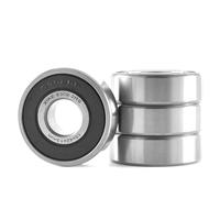 XiKe 4 Pezzi 6302-2RS Cuscinetti a sfera 15x42x13mm Acciaio cromato e Pre-lubrificati e Doppia Guarnizione in Gomma, 6302RS Cuscinetto a sfere a gola profonda con coperchio sigillato.