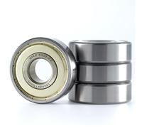 XiKe 4 Pezzi 6302ZZ Cuscinetto a sfera a doppia tenuta 15x42x13mm Acciaio cromato e Pre-lubrificati, 6302-2Z 2Z Cuscinetti a sfere a gola profonda.