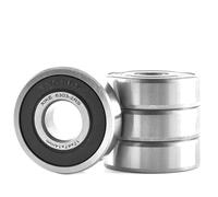 XiKe 4 Pezzi 6303-2RS Cuscinetti a sfera 17x47x14mm Acciaio cromato e Pre-lubrificati e Doppia Guarnizione in Gomma, 6303RS Cuscinetto a sfere a gola profonda con coperchio sigillato.