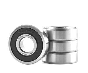 XiKe 4 Pezzi 6303-2RS Cuscinetti a sfera 17x47x14mm Acciaio cromato e Pre-lubrificati e Doppia Guarnizione in Gomma, 6303RS Cuscinetto a sfere a gola profonda con coperchio sigillato.