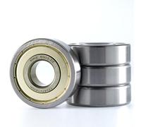 XiKe 4 Pezzi 6303ZZ Cuscinetto a sfera a doppia tenuta 17x47x14mm Acciaio cromato e Pre-lubrificati, 6303-2Z 2Z Cuscinetti a sfere a gola profonda.