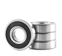 XiKe 4 Pezzi 6305-2RS Cuscinetti a sfera 25x62x17mm Acciaio cromato e Pre-lubrificati e Doppia Guarnizione in Gomma, 6305RS Cuscinetto a sfere a gola profonda con coperchio sigillato.