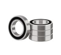 XiKe 4 Pezzi 6700-2RS Cuscinetti a sfera 10x15x4mm Pre-lubrificato e Acciaio cromato, 6700RS Cuscinetto a sfera con doppia guarnizione in gomma.