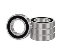 XiKe 4 Pezzi 6904-2RS Cuscinetti a sfera 20x37x9mm Pre-lubrificato e Acciaio cromato, 6904RS Cuscinetto a sfera con doppia guarnizione in gomma.