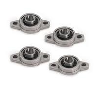 XiKe 4 pezzi KFL001 Foro 12 mm lega di zinco Mini montato cuscinetti a blocco cuscino flangiato autoallineante tipi si adatta stampante 3D ecc.