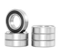 XiKe 6 pezzi 6205-2RS Cuscinetti a Sfera 25x52x15mm - Acciaio al Cromo - Doppia Tenuta in Gomma (RS) - Pre-lubrificati.