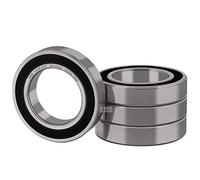 XiKe 6008-2RS/40x68x15mm Cuscinetto a sfera a Doppia Tenuta, Acciaio cromato e Pre-lubrificati, 6008RS Cuscinetti a sfere a gola profonda, set di 4.