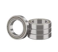 XiKe 6805ZZ Cuscinetti a Sfera a Doppia Tenuta 25x37x7mm Acciaio Cromato e Pre-Lubrificati, 6805Z Cuscinetti a sfere a gola profonda, 4 Pezzi.