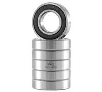 XiKe 6901-2RS Cuscinetti a sfera 12x24x6mm, Acciaio Cromato｜Pre-lubrificato｜Doppie Guarnizioni in Gomma, 6901RS Cuscinetti a sfere a gola profonda con tenute, Confezione da 6.