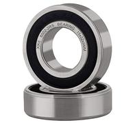 XiKe Cuscinetti a sfera 6002-2RS | 15x32x9mm - Acciaio cromato e Pre-lubrificati, Doppia Tenuta in Gomma (RS) - Confezione da 2 pz.