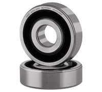 XiKe Cuscinetti a sfera 6200-2RS | 10x30x9mm - Acciaio cromato e Pre-lubrificati, Doppia Tenuta in Gomma (RS) - Confezione da 2 pz.