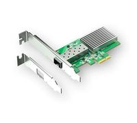 Xike - Scheda di rete 10G SFP+, PCIe 4.0 x1, RTL8127ATF, per PC e server | 1G/2.5G/5G/10G Multi-Gigabit, PCIe 4.0 x1, RJ45, compatibile con x4/x8/x16