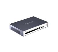 XikeStor 8 × 10 Gb Ethernet Switch (Web management, Fan Cooling, controllo ventola, QoS, IGMP Snooping, ideale per NAS 2.5G, server, gaming, WiFi 6 AP, video 4K) metallo, desktop/parete/rack