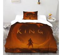 XIKMLSID Dragone selvaggio 2 Pezzi Set Di Biancheria Da Letto, arte Disegno 3D,microfibra,Anti Allergy,cotone,adatto Per Famiglie, Adatto Per Ragazzi E Ragazze Single（135x200cm）