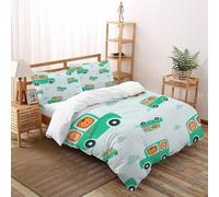 XIKMLSID Lion Auto 3 Pezzi Set Di Biancheria Da Letto Per Bambini, Disegno Arte,fibra Ultrafine, 100% Cotone,Adatto Per Adulti E Bambini Double(200x200cm)