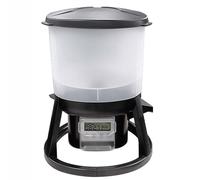 XILANSHMAO Distributore di Cibo per Pesci 6l Alimentatore Automatico con Display E Timer Intelligente Distanza E Durata di Alimentazione Regolabili