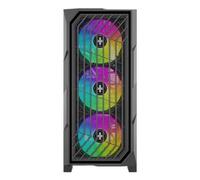 Xilence XILENT BREEZE II X812.ARGB Custodia PC Gaming, 3 x 120 mm ARGB e 1 x 120 mm PWM Fans, Midi Tower ATX, Glass Side Panel, elegante facciata in rete magnetica, molti interni