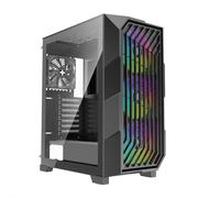 Xilence XILENT BREEZE II X812.ARGB Custodia PC Gaming, 3 x 120 mm ARGB e 1 x 120 mm PWM Fans, Midi Tower ATX, Glass Side Panel, elegante facciata in rete magnetica, molti interni
