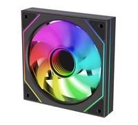 Xilence XPF120U.ARGB 120 mm PWM ARGB Gaming Case Ventola, PC Ventola con specchio Infinity, Hydro Bearing, funzionamento silenzioso e a bassa vibrazione fino a 27 dB(A), flusso d'aria elevato, cavo