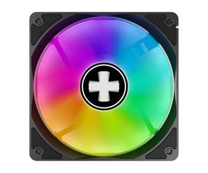 Xilence XPF120X.ARGB - Ventola per alloggiamento da 120 mm, controllata da PWM, illuminazione ARGB, silenziosa ed efficiente, assorbimento delle vibrazioni, cuscinetti idraulici, ventola per PC per
