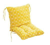 XILENY 2 cuscini per sedia con schienale, cuscini per schienale con nastri, per sedia da giardino, cuscino per sedia da giardino, cuscino per sedie(40 x 80 cm)