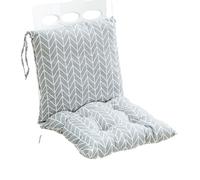 XILENY 2 cuscini per sedia con schienale, cuscini per schienale con nastri, per sedia da giardino, cuscino per sedia da giardino, cuscino per sedie(40 x 80 cm)