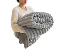 XILENY Coperta Pile Matrimoniale 200x230 cmMorbido Caldo Plaid Peloso di Pelliccia Sintetica Coperta Letto Matrimoniale Coperta Divano Invernale Lavabile per Inverno Autunno(Bianco Latte Addensato)